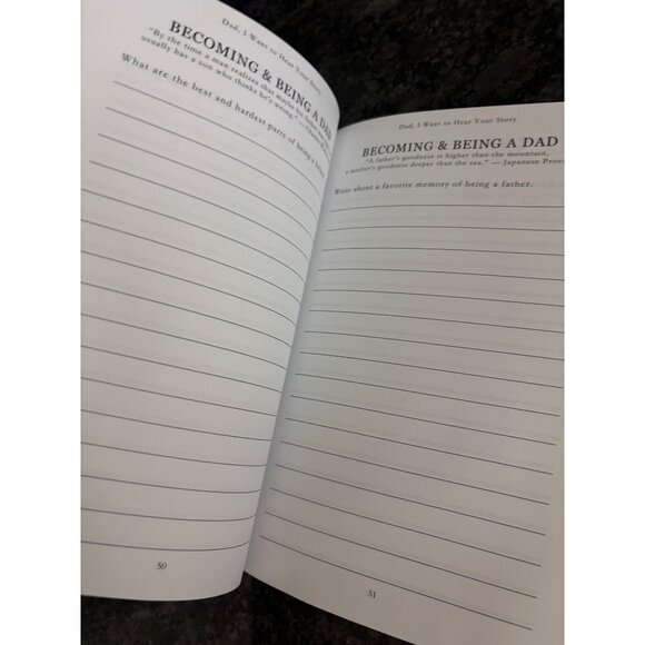 Dad I Want To Hear Your Story Guided Journal Book For Fathers Grandfathers - Picture 14 of 14